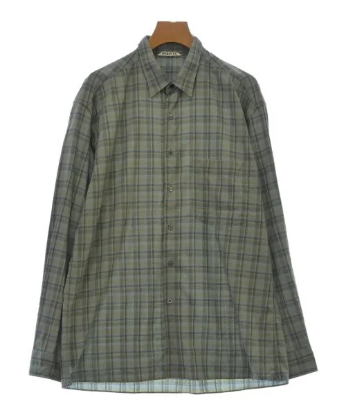 AURALEE Casual shirts-- Cotton Fabric Linen Fabric Terry Fabric