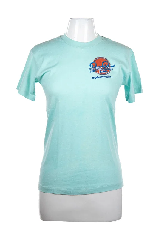 Vintage 80s Beach Boys Shirt-- Handmade Hand-knitted Hand-woven