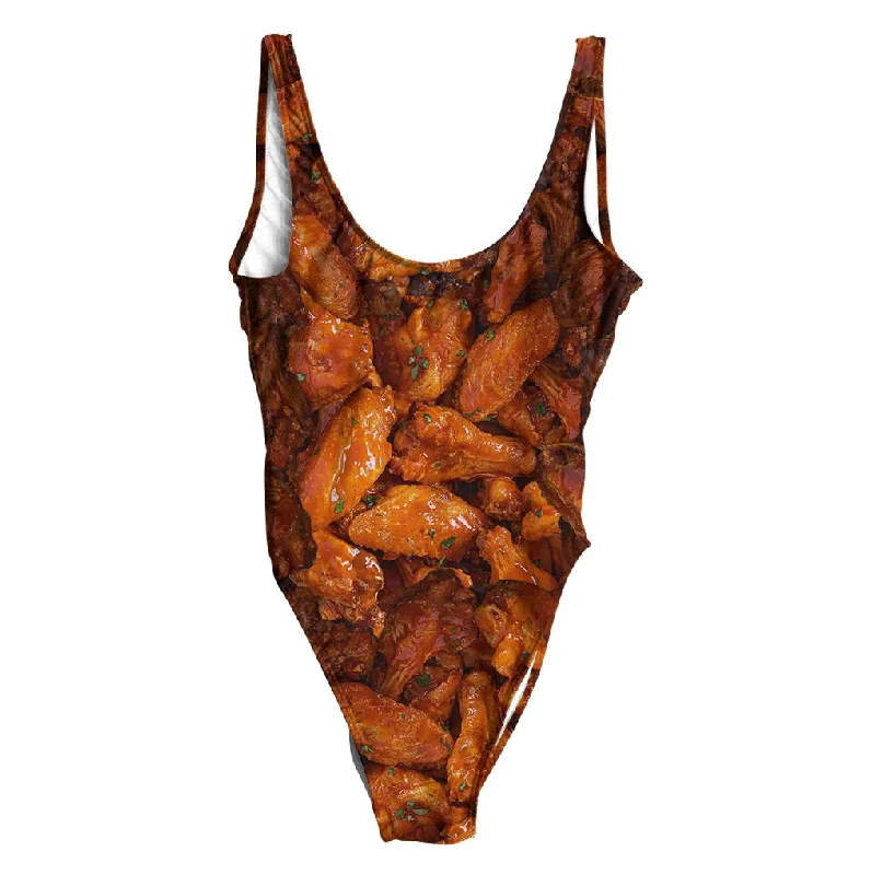 Chicken Wings Swimsuit - Regular Mesh Detail Bikini