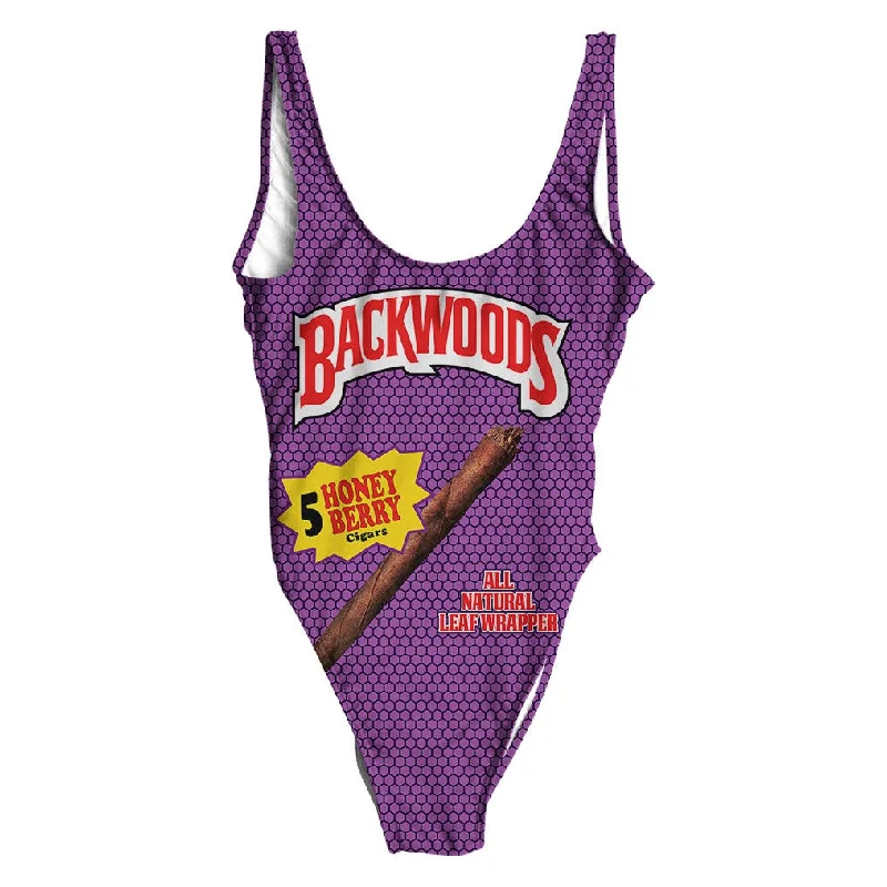 Backwoods Honey Berry Swimsuit - Regular Halter Neck Swimsuit