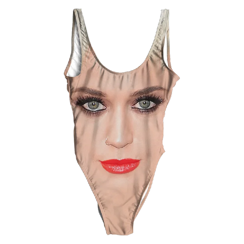 Katy Perry Face Swimsuit - Regular Retro-Inspired Bikini Set