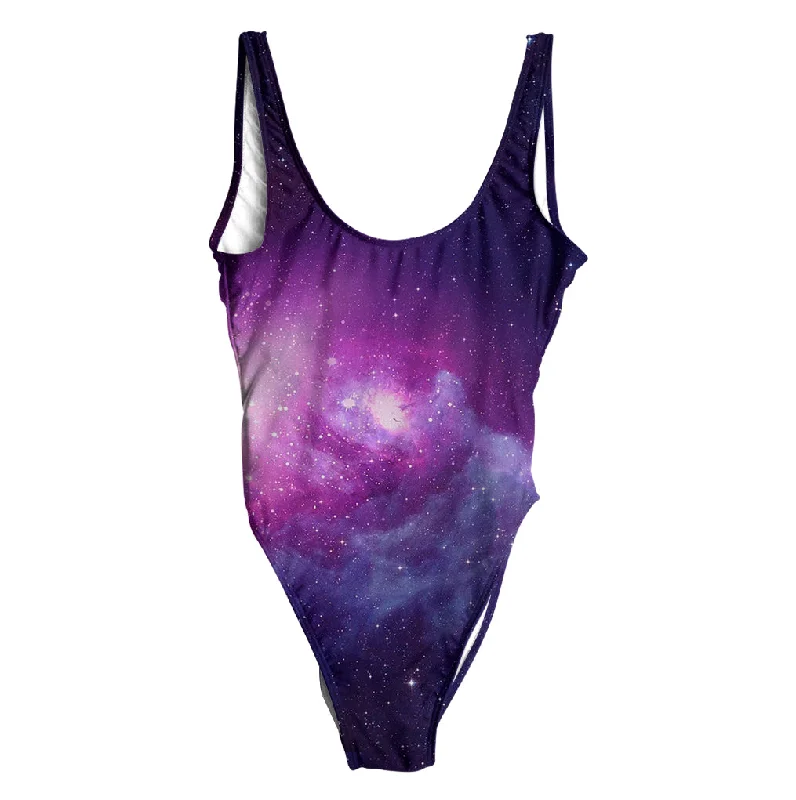 Purple Galaxy Swimsuit - Regular Minimalist One-Piece