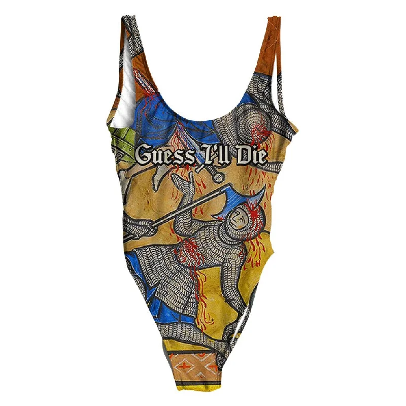 Guess I'll Die Swimsuit - Regular Classic Swimsuit Design