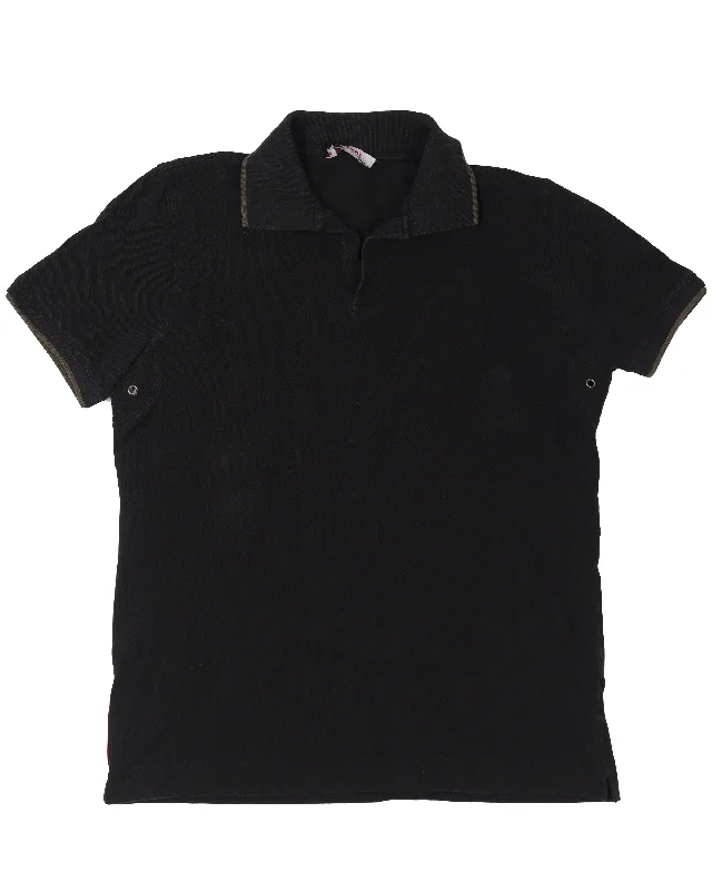 Polo Shirt-- Sequined Glittery Shiny