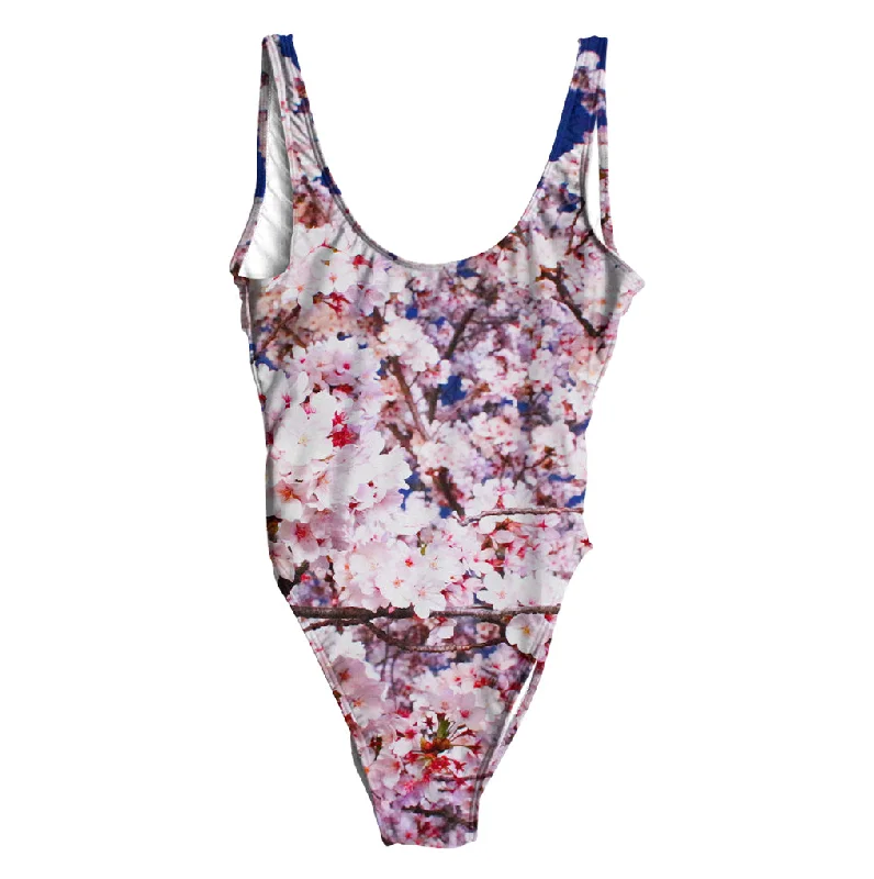 Sakura Blossom Swimsuit - Regular Swimsuit with Skirt