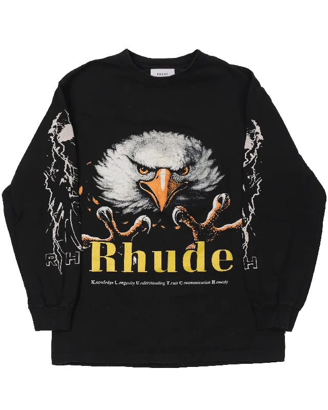 Eagle L/S T-Shirt-- Machine Wash Dry Clean Hand Wash