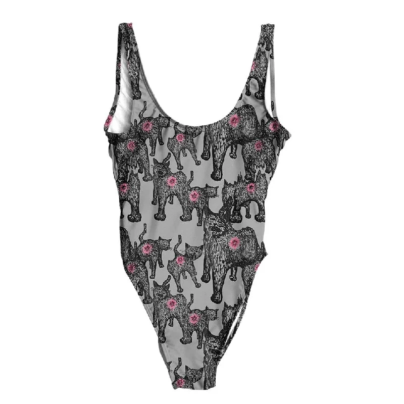 Cat Butts Swimsuit - Regular Sporty Swimwear Bottoms