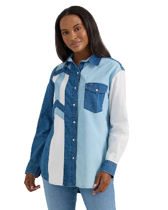 Women's Americana Shirt-- Boxy Fit Fitted Loose