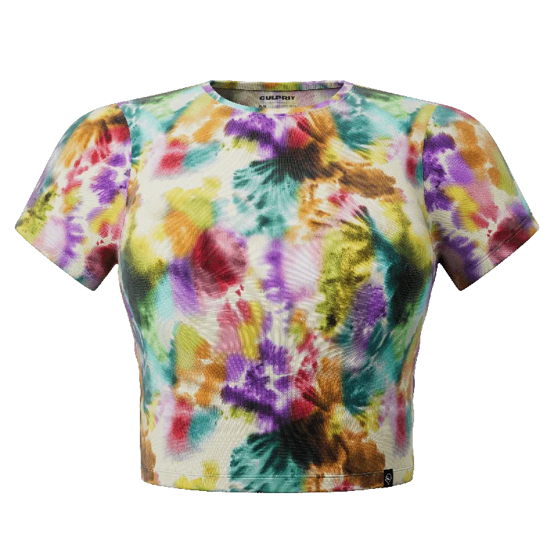 ROY G. BIV ✌️ Baby Tee T-shirt-- Layered Multi-layer Single Layer