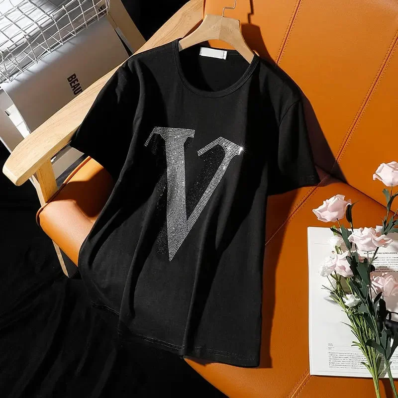 V-shirt" or "V-style Shirt"-- Print Jacquard Patchwork