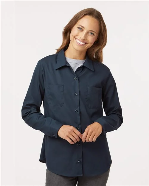 Women's Long Sleeve Industrial Work Shirt-- Faux Fur Fabric Real Fur Fabric Shearling Fabric