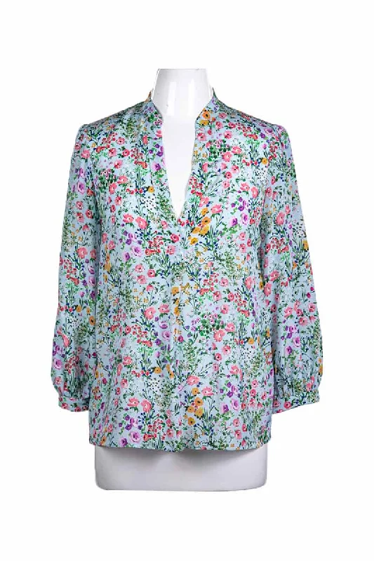 Alice + Olivia Shirt-- Collared Crew Neck Turtle Neck