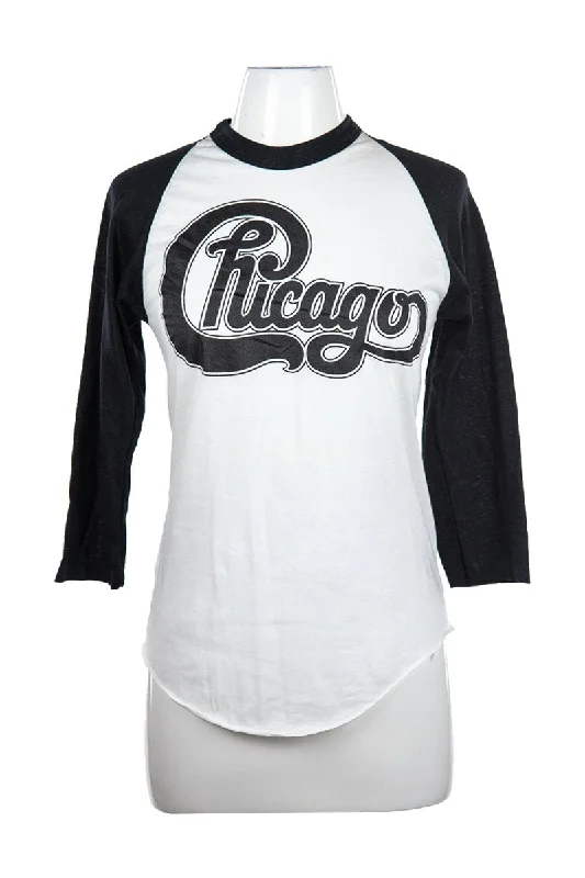 Vintage 80s Chicago Shirt-- Fleece Nylon Spandex