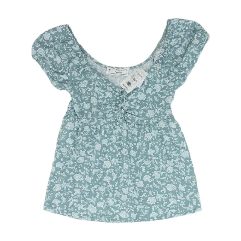 Blue Misc T-Shirt-- Chenille Fabric Brocade Fabric Lace Fabric