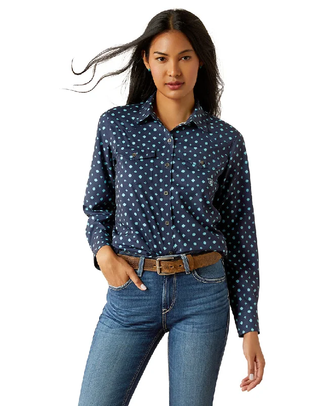 Women's Western Venttek Stretch Shirt-- Elasticated Padded Insulated