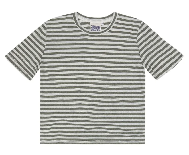 Olive/White Stripe