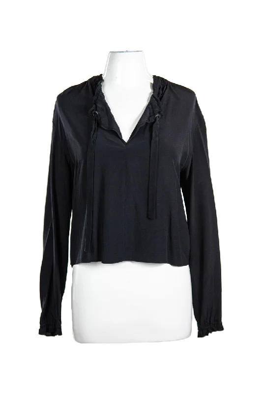Rag and Bone Shirt-- Satin Fabric Silk Fabric Chiffon Fabric