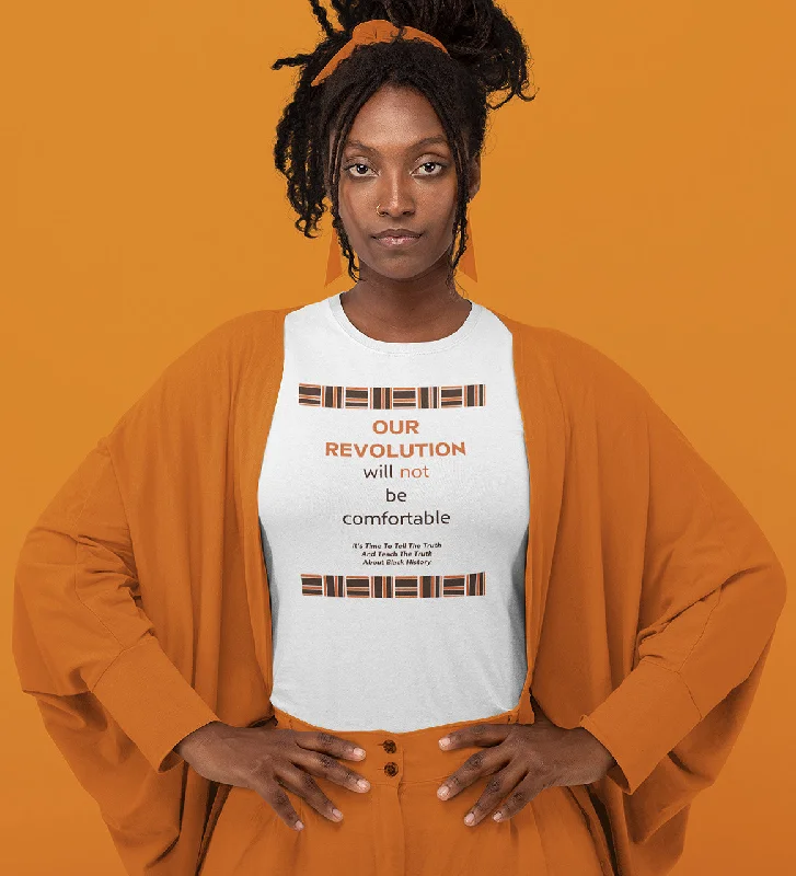 Our Revolution Women's T-Shirt - Pattern - 1-- Welt Pockets Slit Pockets