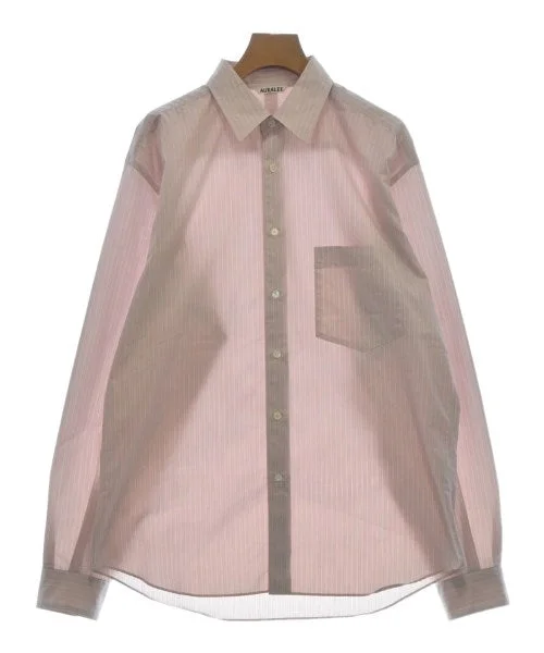 AURALEE Casual shirts-- Nylon Fabric Polyester Fabric Spandex Fabric
