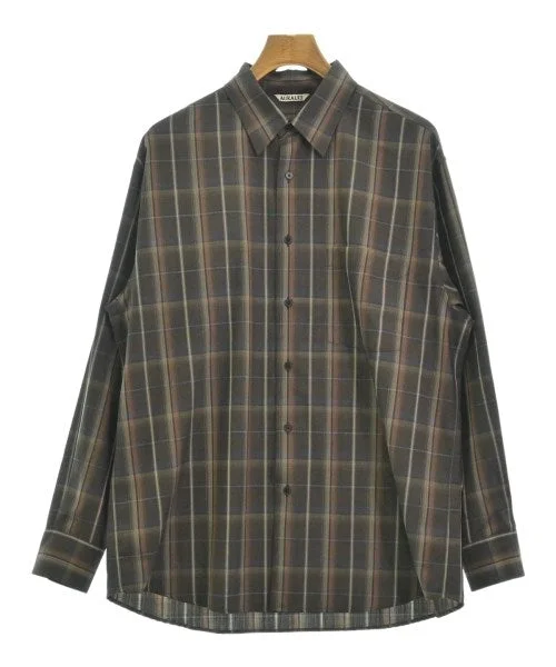 AURALEE Casual shirts-- Fleece Fabric Down Fabric Feather Fabric
