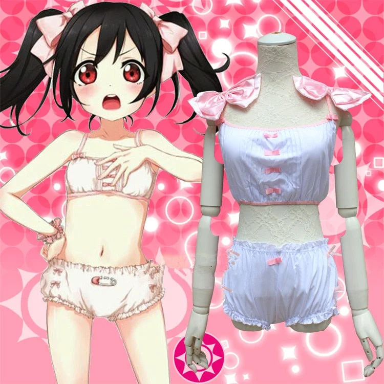 Nico Yazawa Anime Cartoon LoveLive! Japanese sexy maid Costume Swimsuit Sporty Swimsuit Style Nico Yazawa Anime Cartoon LoveLive! Japanese sexy maid Costume Swimsuit Sporty Swimsuit Style