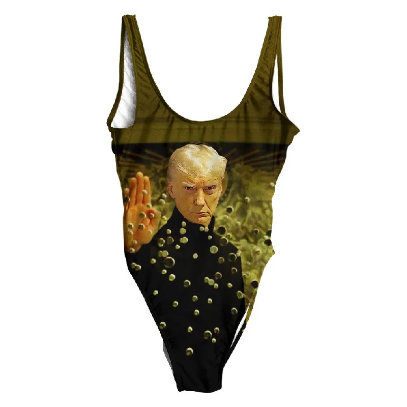 Don Stops Bullets Swimsuit - Regular Minimalist One-Piece
