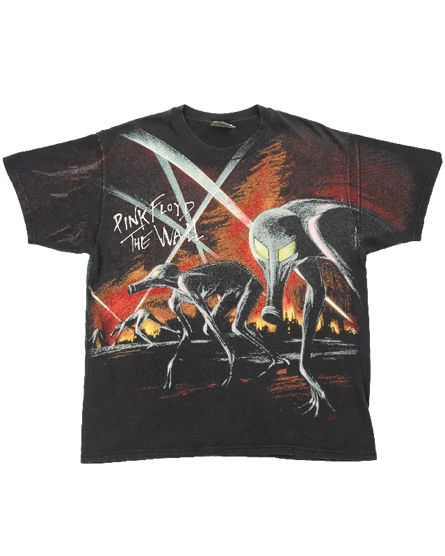 Pink Floyd 'The Wall' Jumbo Print T-Shirt-- Seamless Knitted Crochet