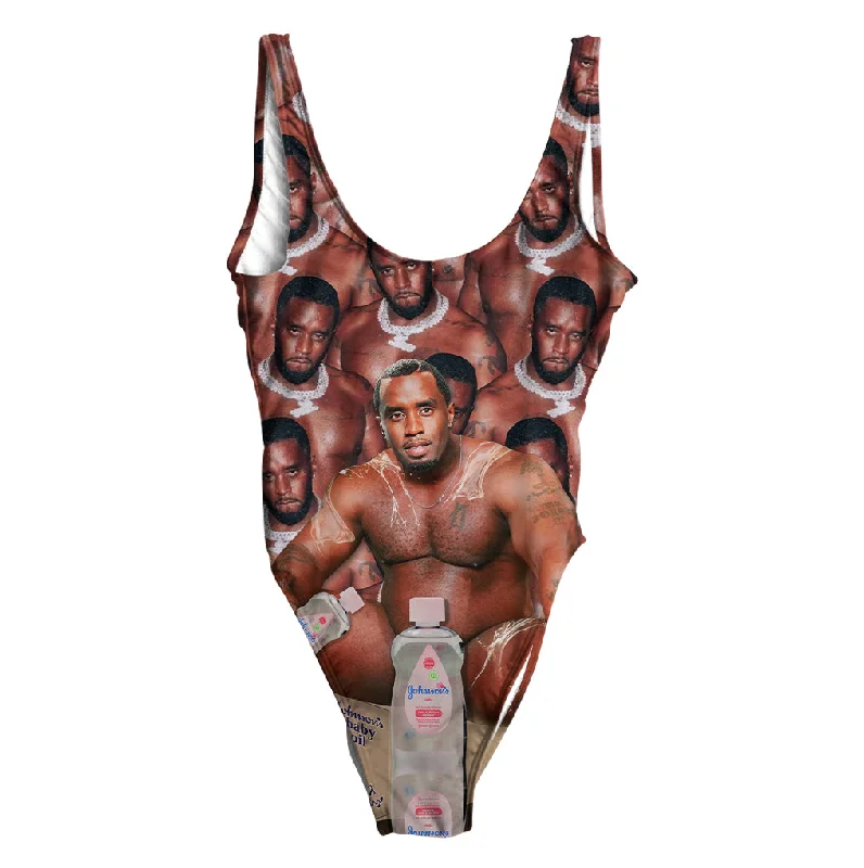 Diddy Oil Swimsuit - Regular Plus-Size Bikini Set