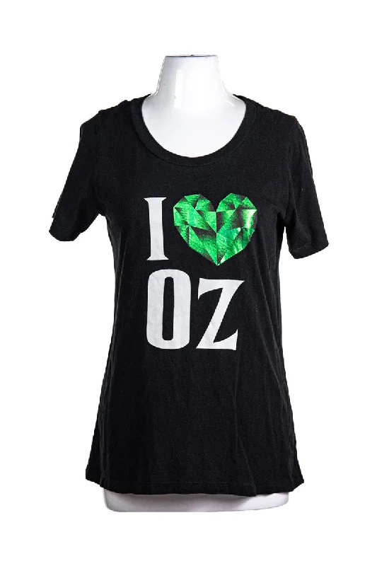 Womans "Wicked" Tshirt-- Denim Fabric Leather Fabric Suede Fabric