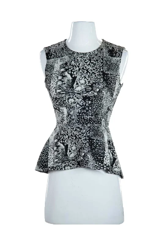 BCBG Maxazria Shirt-- Notch Collar Peter Pan Collar Cowl Neck