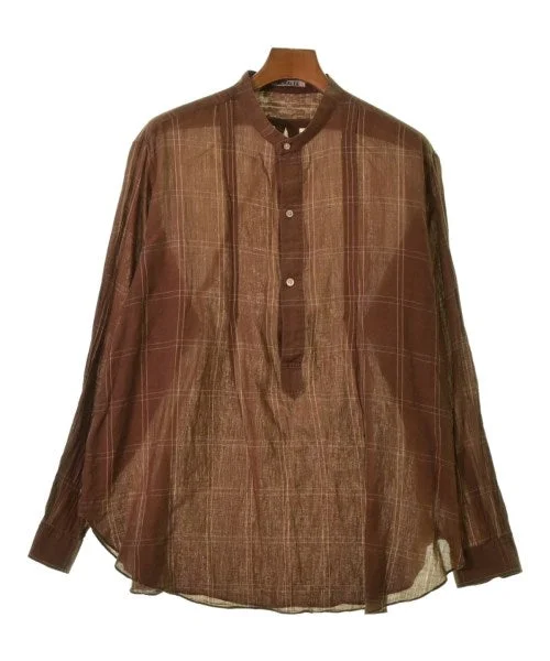 AURALEE Casual shirts-- Knit Fabric Woven Fabric Fleece Fabric