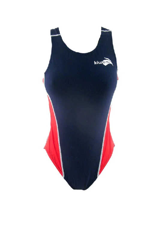 PRIMA WAHINA SWIMSUIT- NAVY RED Tie-Back Swimwear