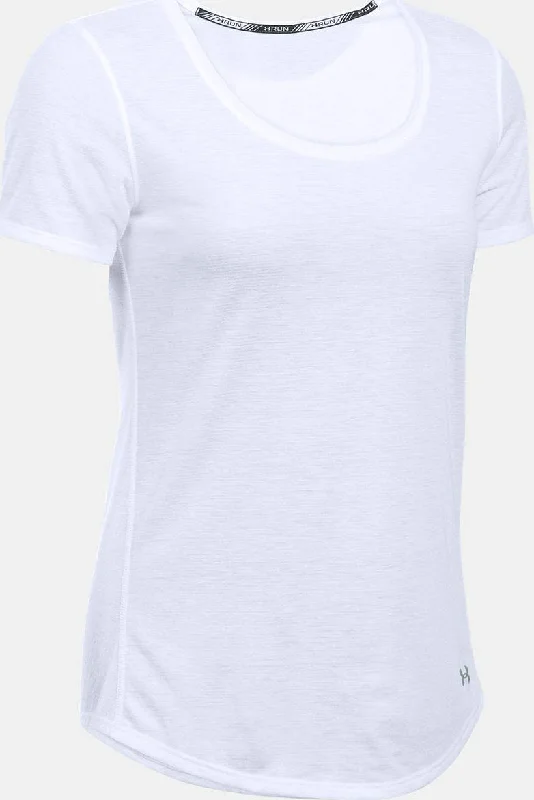 Women's UA Streaker Short Sleeve|-|T-Shirt UA Streaker Femme-- Fleece Fabric Down Fabric Feather Fabric