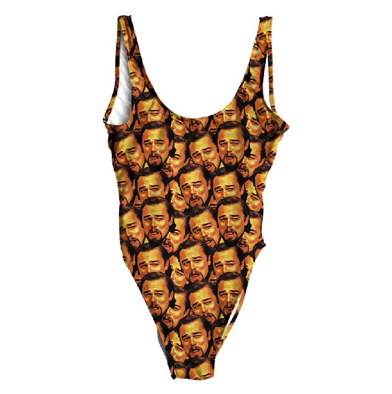 Leo Pattern Swimsuit - Regular Halter Neck Swimsuit
