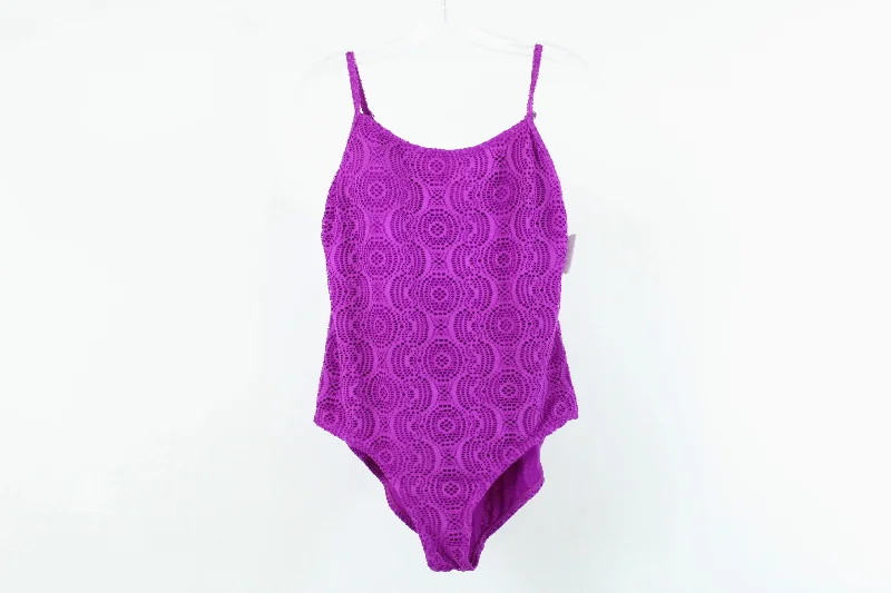 Catalina Purple Onepiece Swimsuit | L Push-Up Swimsuit Top