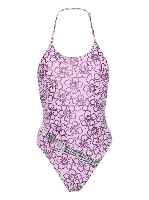 Fabiana belted swimsuit Floral Bikini Top