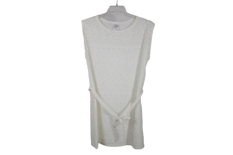 Merona Off White Swimsuit Coverup | S Classic Monokini Design
