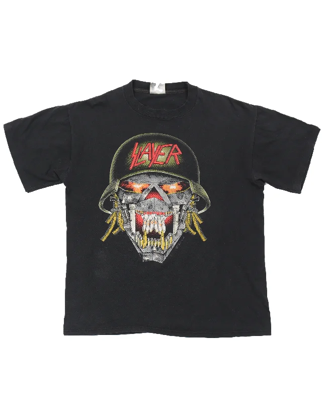 1991 Slayer North American Tour T-Shirt-- Casual Formal Business
