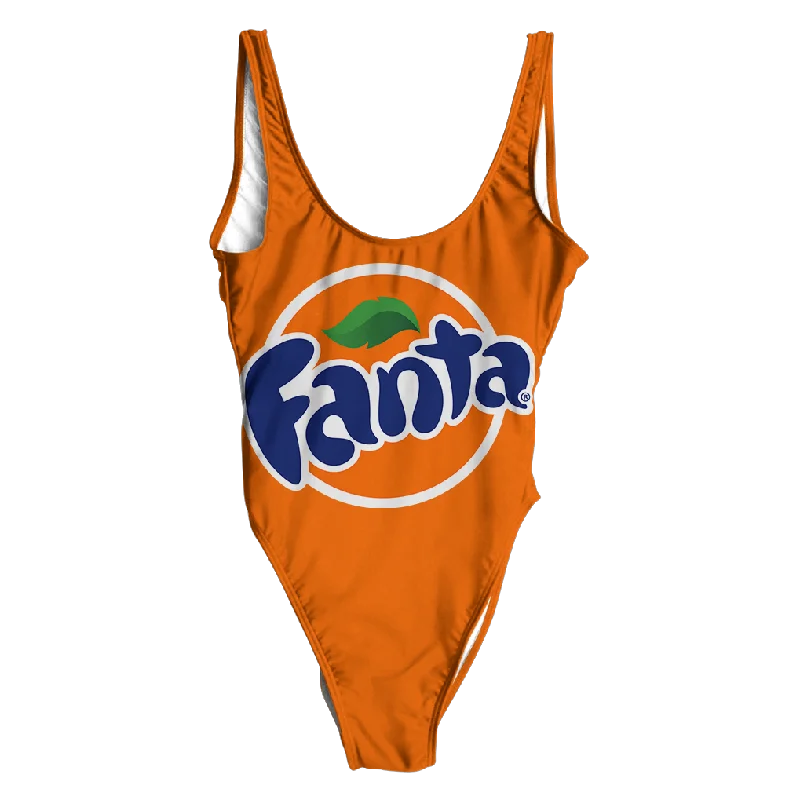 Fanta Orange Juice Swimsuit - Regular High-Waisted Swimwear