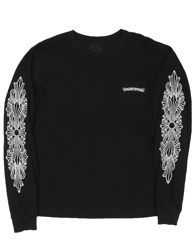 Matty Boy Aspen L/S T-Shirt-- Asymmetrical Pockets Print