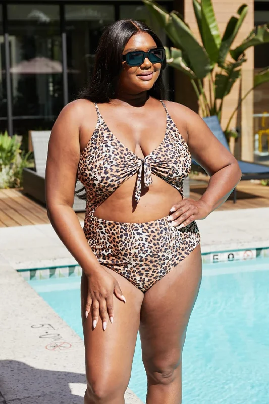 Hazel Blues® | Lost At Sea Cutout One-Piece Swimsuit: Youth Strappy Back Bikini