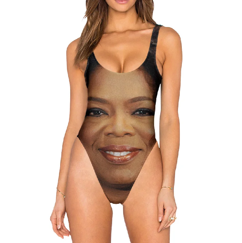Oprah Swimsuit - High Legged Retro Swimwear Style