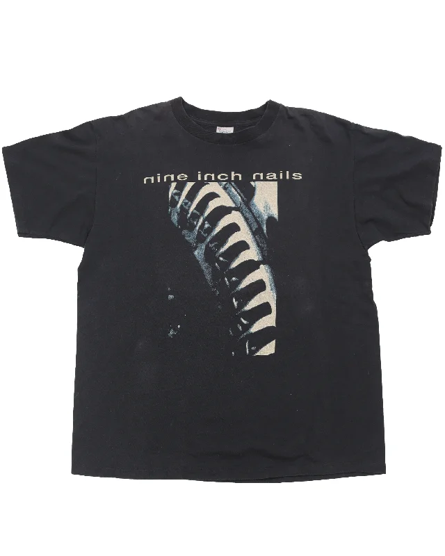 1991 Nine Inch Nails 'now i'm nothing' T-Shirt-- Chenille Brocade Lace