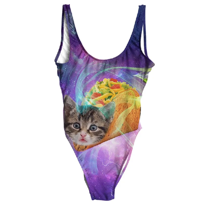 Taco Cat Swimsuit - Regular Vibrant Bikini Design