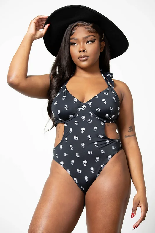 Rebel Fate Swimsuit Button-Front Swimsuit
