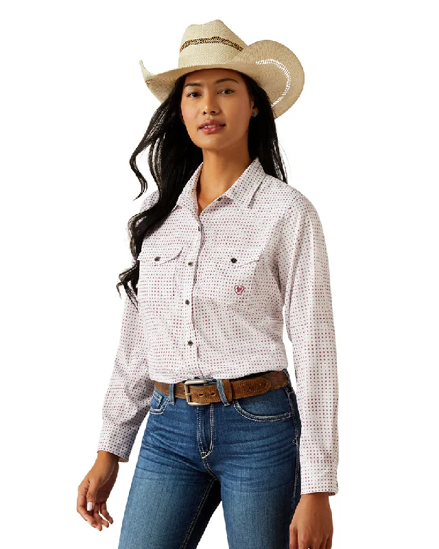Women's Western Venttek Stretch Shirt-- Seamless Knitted Crochet