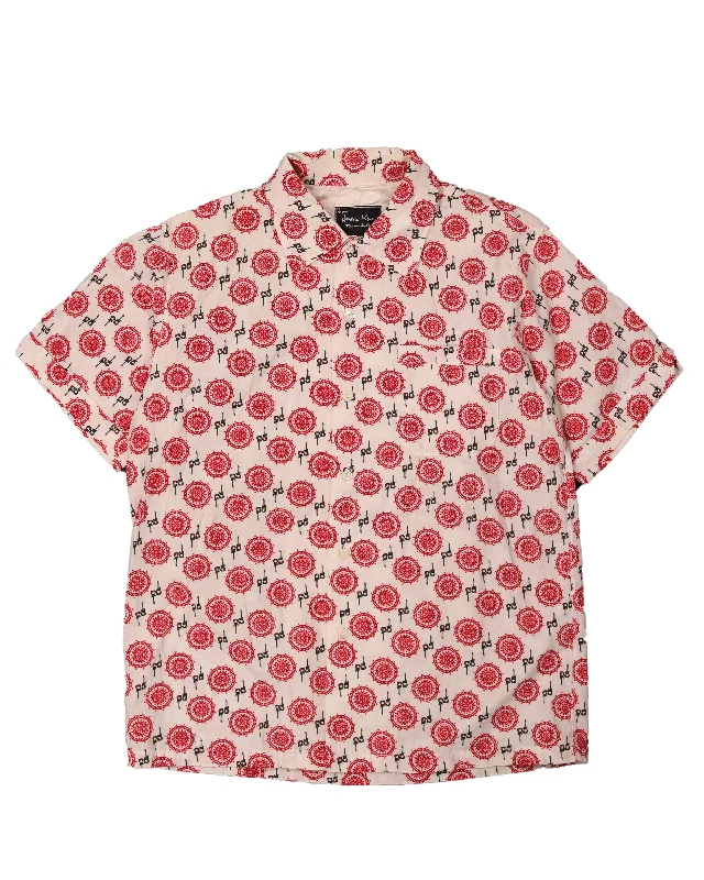 Guitar Print Shirt-- Zippered Front Buttoned Front Snap Front