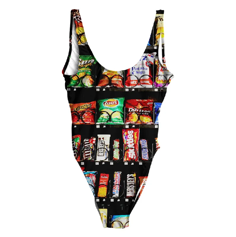 Vending Machine Snacks Swimsuit - Regular Monokini Swimsuit Design