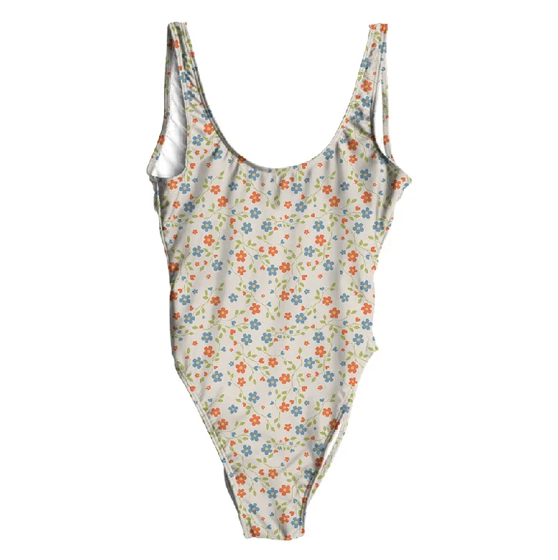 Flowers & Hearts Swimsuit - Regular Bold High-Cut Bikini