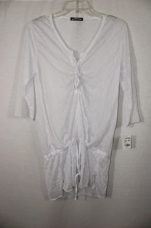 B. Split Swimsuit Cover-up | L Sporty Swimwear Bottoms